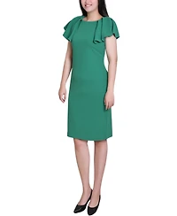 Ny Collection Women's Flutter Sleeve Sheath Dress