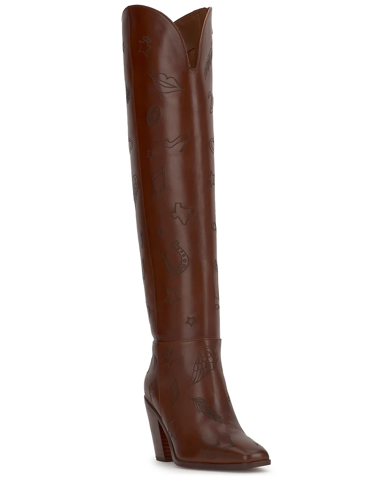 Jessica Simpson Women's Ravyn Stacked Heel Boots