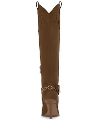 Jessica Simpson Women's Kenzin Tall Western Buckle Dress Boots