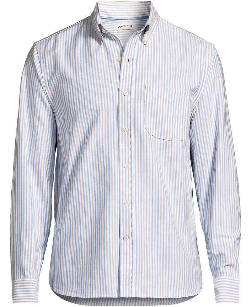 Lands' End Men's Long Sleeve Sail Rigger Oxford Shirt