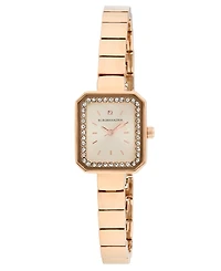 Bcbgmaxazria Women's Rose Gold Stainless Steel Bracelet Watch, 21mm