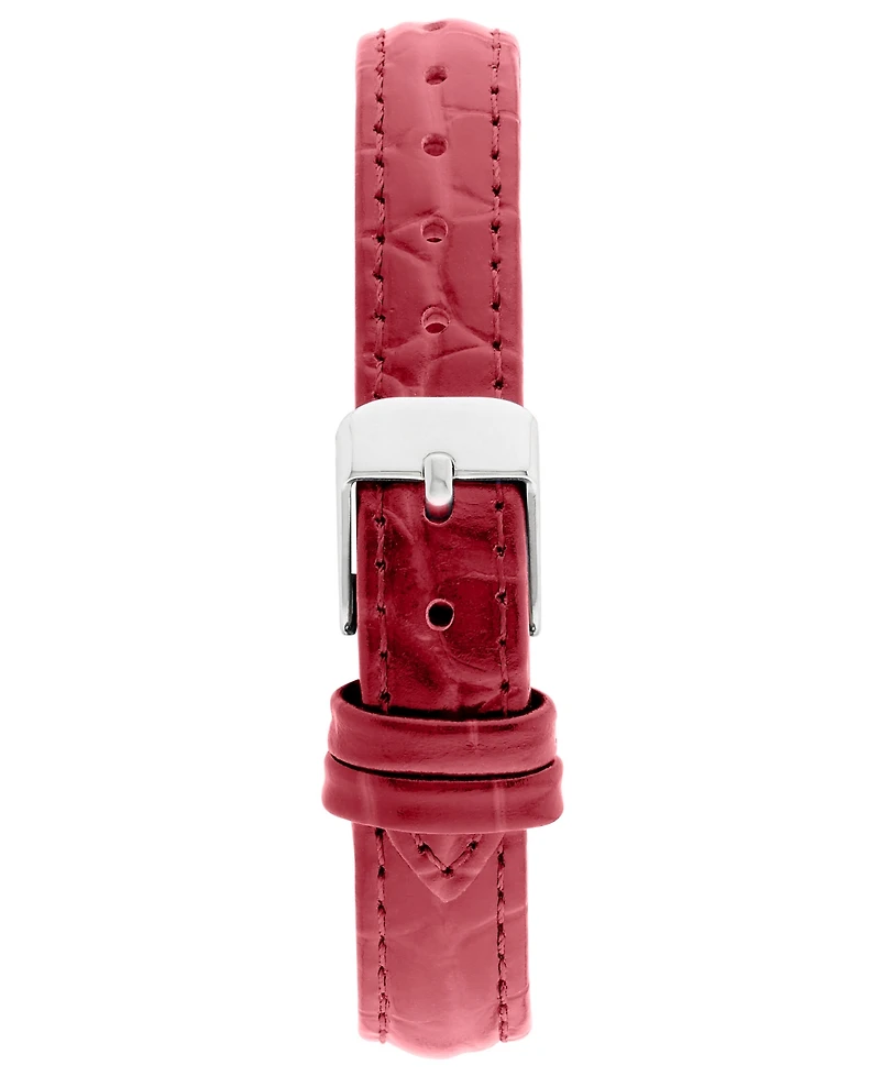Bcbgmaxazria Women's Modena Red Leather Strap Watch, 22mm