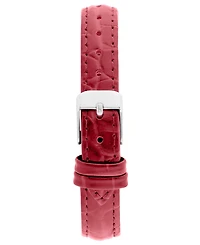 Bcbgmaxazria Women's Modena Red Leather Strap Watch, 22mm