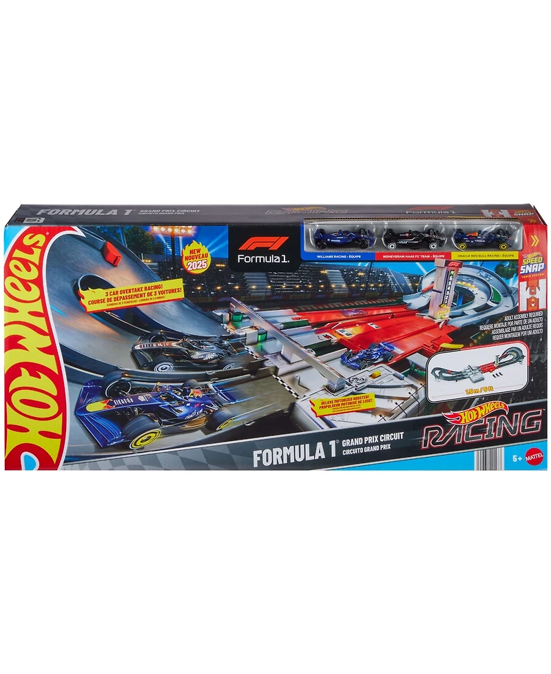 Hot Wheels Race Formula 1 Grand Prix Circuit Track Set and Cars