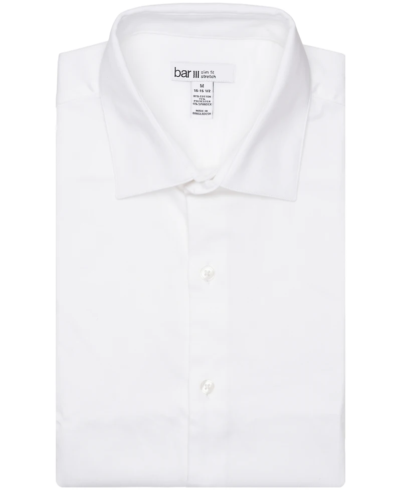 Bar Iii Men's Sateen Solid Dress Shirt, Macy's Exclusive
