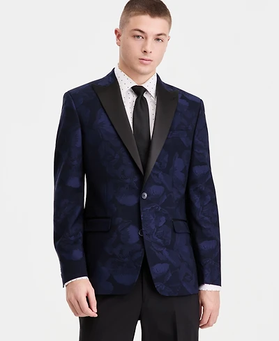Bar Iii Men's Slim-Fit Jacquard-Floral Evening Jacket, Macy's Exclusive