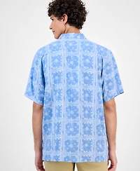 Tommy Bahama Men's Veracruz Cay Short Sleeve Bandana Print Camp Shirt