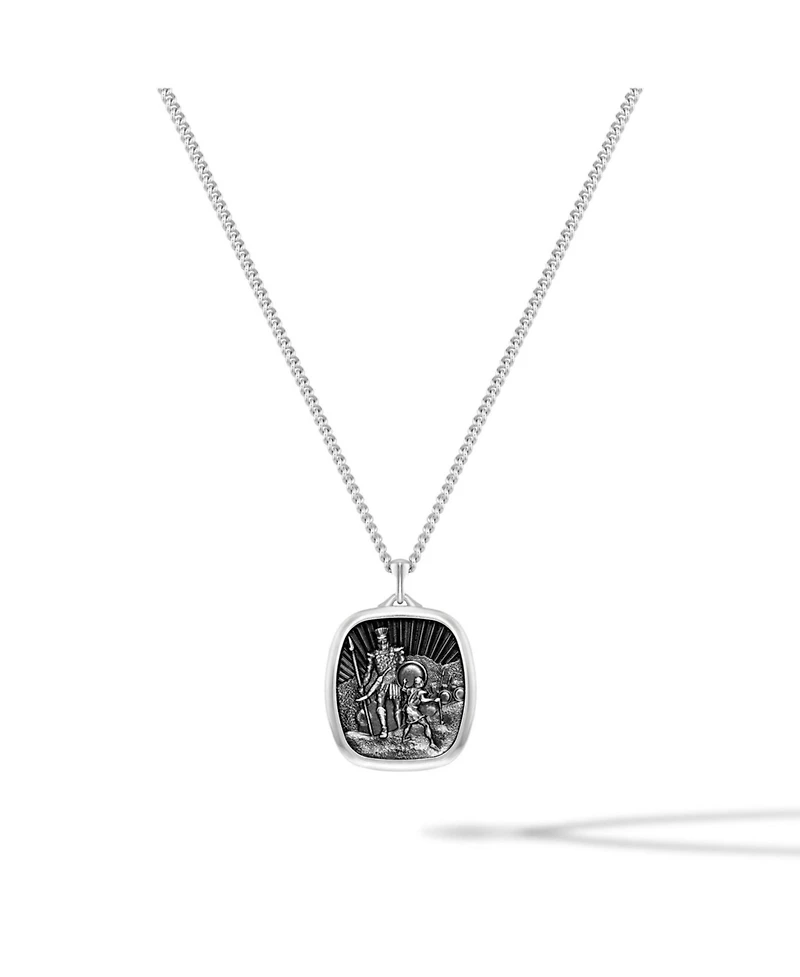 Vincero Men's Necklace The David & Goliath Pendant - Silver