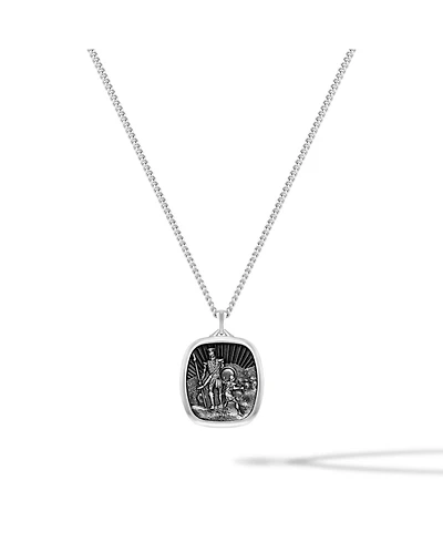 Vincero Men's Necklace The David & Goliath Pendant - Silver