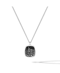 Vincero Men's Necklace The David & Goliath Pendant - Silver