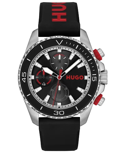 Hugo Boss Men's Dive Quartz Multifunction Silicone Watch