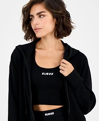 Guess Women's Flaminia Ribbed Zip Hoodie