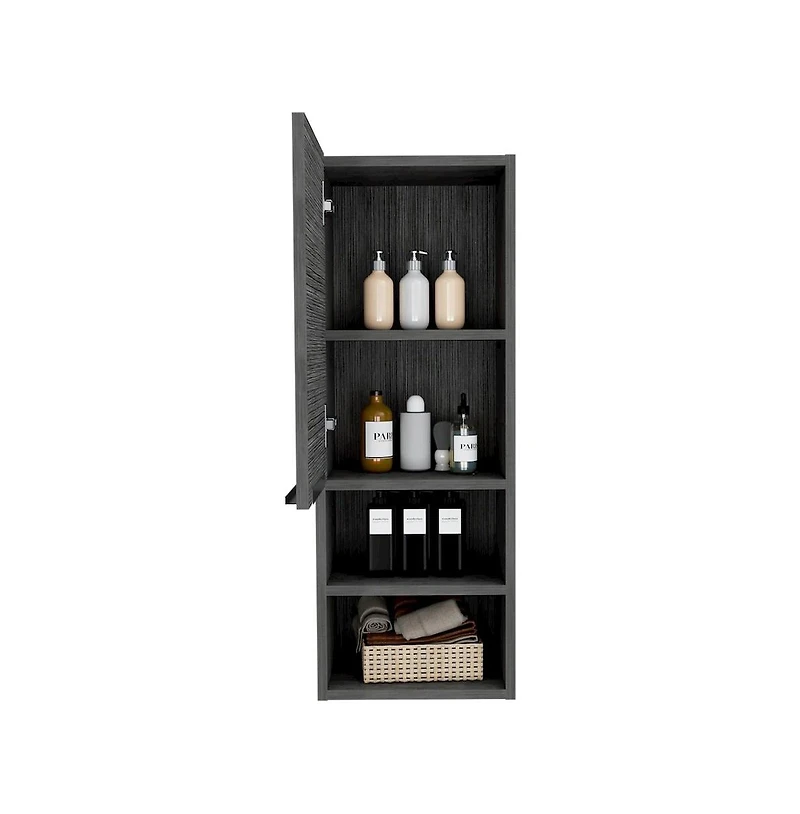 Tuhome Khari 24"" Bathroom Vanity Light Oak Mdf