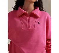 Polo Ralph Lauren Women's Pink Pony Pull-On Sweatshirt