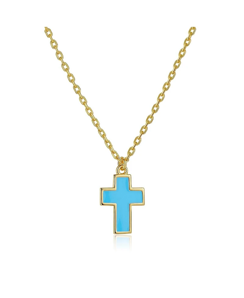 Anna Zuckerman Petit Faith Necklace in Sky Blue