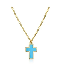 Anna Zuckerman Petit Faith Necklace in Sky Blue