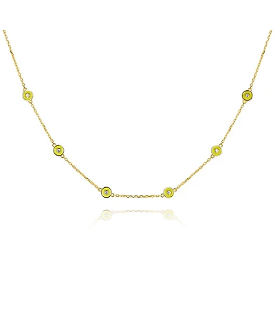 Anna Zuckerman Petit Bubble Necklace in Yellow