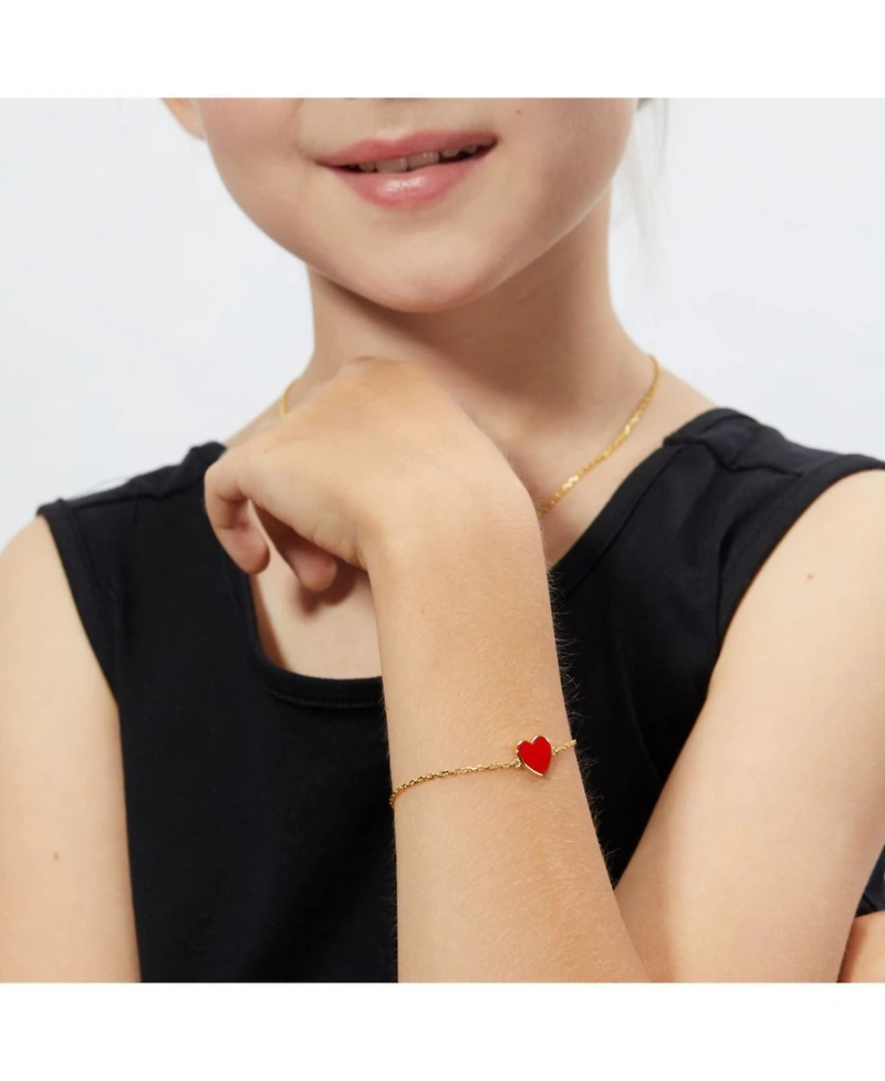 Anna Zuckerman Petit Love Bracelet in Red