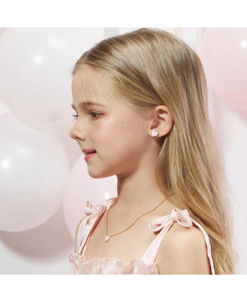 Anna Zuckerman Petit Love Studs in Pink