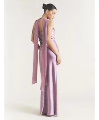 Six Stories Women's Bandeau Satin Bridesmaid Dress