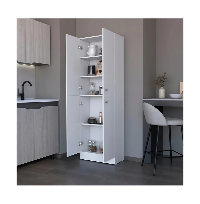 We Have Furniture Pantry Cabinet Coahoma, Kitchen, White