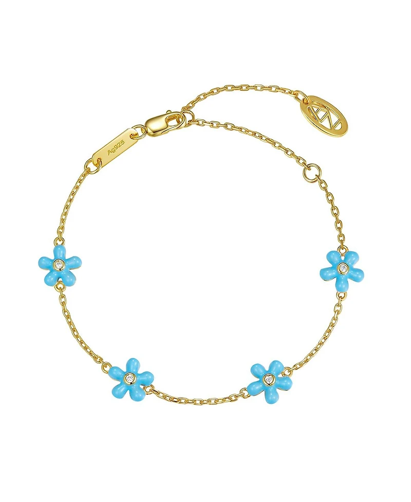 Anna Zuckerman Petit Rosie Bracelet in Sky Blue