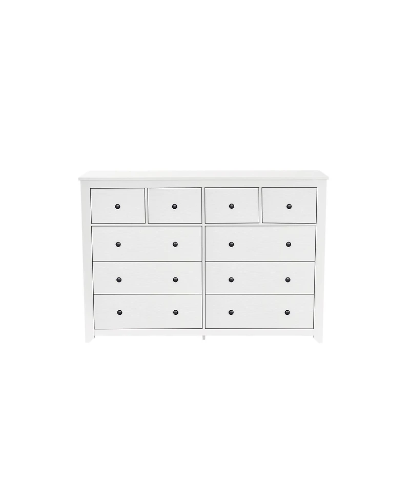 Casainc Modern 10-Drawer Storage Cabinet Dresser Wide Chest of Drawer