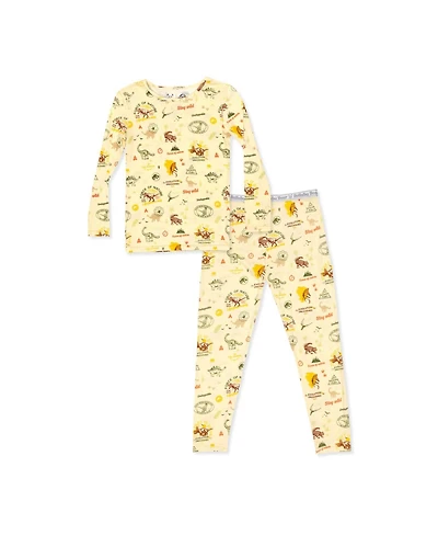 Bellabu Bear Kids Unisex Kids' Jurassic Park: Origins Set of 2 Piece Pajamas