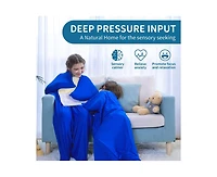 Outree Small Blue Kids Full Body Sensory Socks
