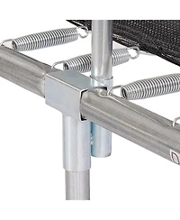 Jumpking 7ft x 10ft Rectangular Trampoline with Patented Safety Enclosure, Heavy-Duty Frame, and Powder-Coated Ladder