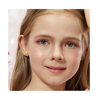 Anna Zuckerman Petit Daisy Yellow Earrings