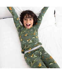 Bellabu Bear Unisex Kids' Jurassic Park: Safari Set of 2 Piece Pajamas