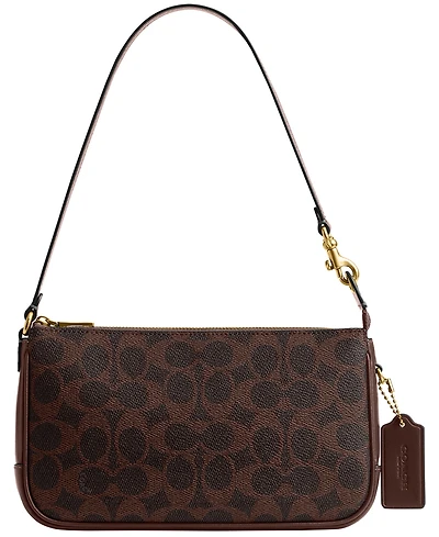 Coach Plaza Small Signature Canvas Shoulder Bag