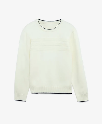 Raw X Boy's Moto Ribbing Detail Crew Neck Sweater