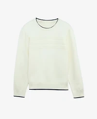 Raw X Boy's Moto Ribbing Detail Crew Neck Sweater