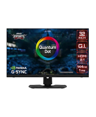 Msi Optix MPG321UR-qd 32" 16:9 4K Ultra Hd 144Hz Ips Lcd Hdr Gaming Monitor, Metallic Black