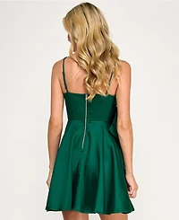 Emerald Sundae Women's Bow Applique Dress