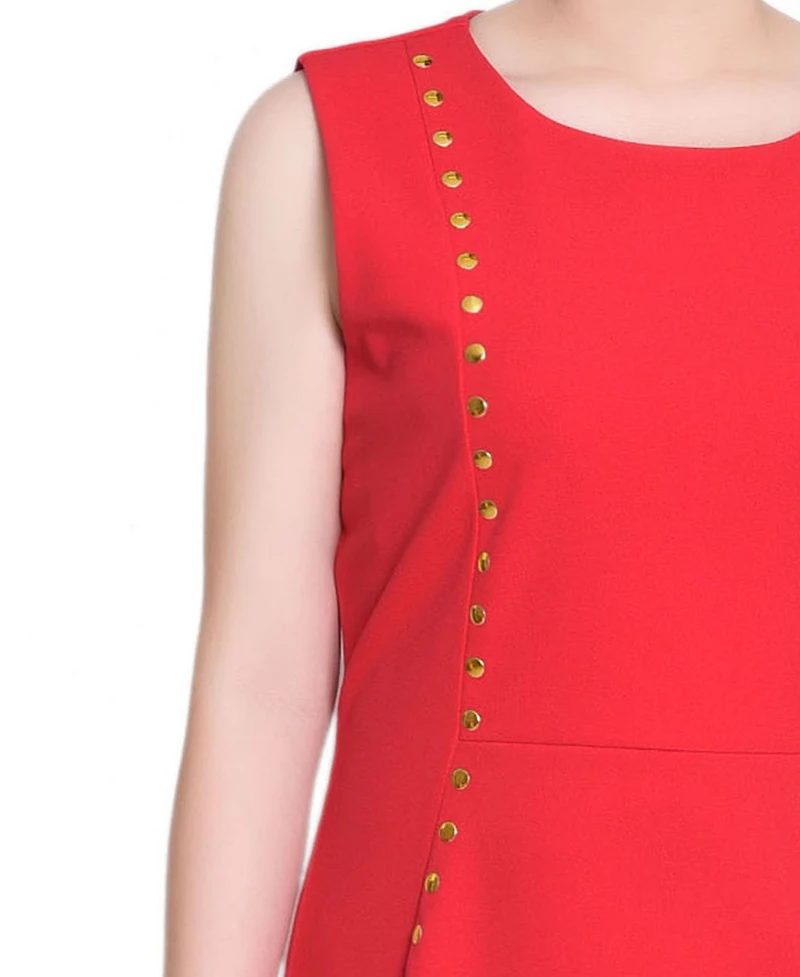 Ny Collection Petite Sleeveless Stud Front Dress
