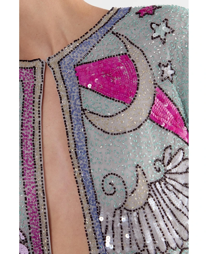 Nasty Gal Women's Celestial Placement Beaded Jacket