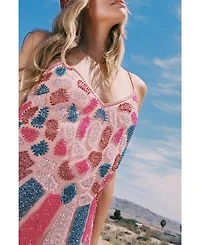 Nasty Gal Women's Butterfly Embellished Mini Dress
