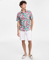 Tommy Bahama Men's Coast Gift Wrap-Print Short-Sleeve Shirt