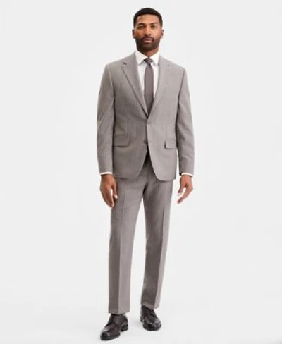 Michael Kors Mens Classic Fit Grey Pinstripe Suit Separates