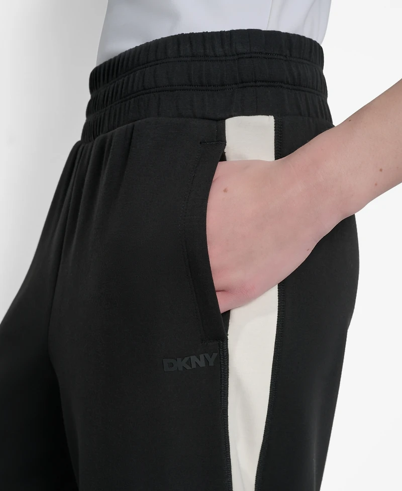 Dkny Women's Modified Wide-Leg Side-Stripe Pants