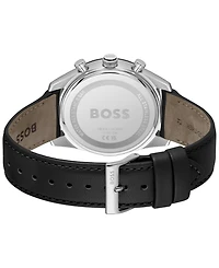 Hugo Boss Men's Tourmaster Quartz Multifunction Calfskin Watch