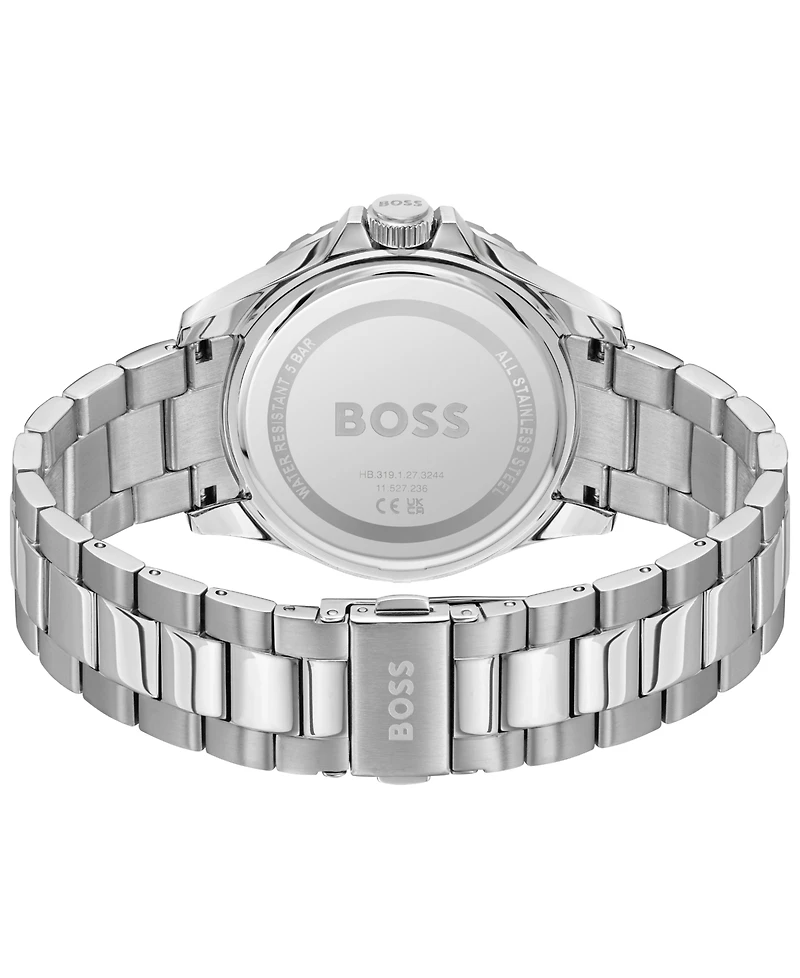 Hugo Boss Men's Troper Sport Quartz Basic Calendar Stainless Steel Watch