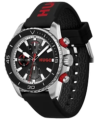 Hugo Boss Men's Dive Quartz Multifunction Silicone Watch