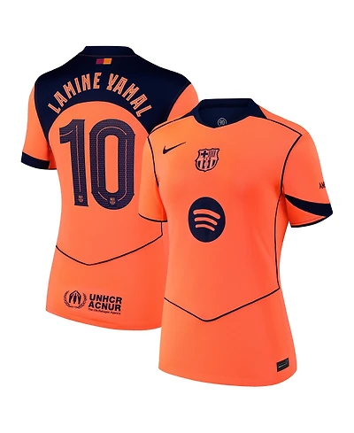 Nike Women's Lamine Yamal Orange Barcelona 2025/26 Third Replica Player Jersey
