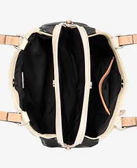 Giani Bernini Colorblock Pebbled 4-Poster Tote, Exclusively at Macy's