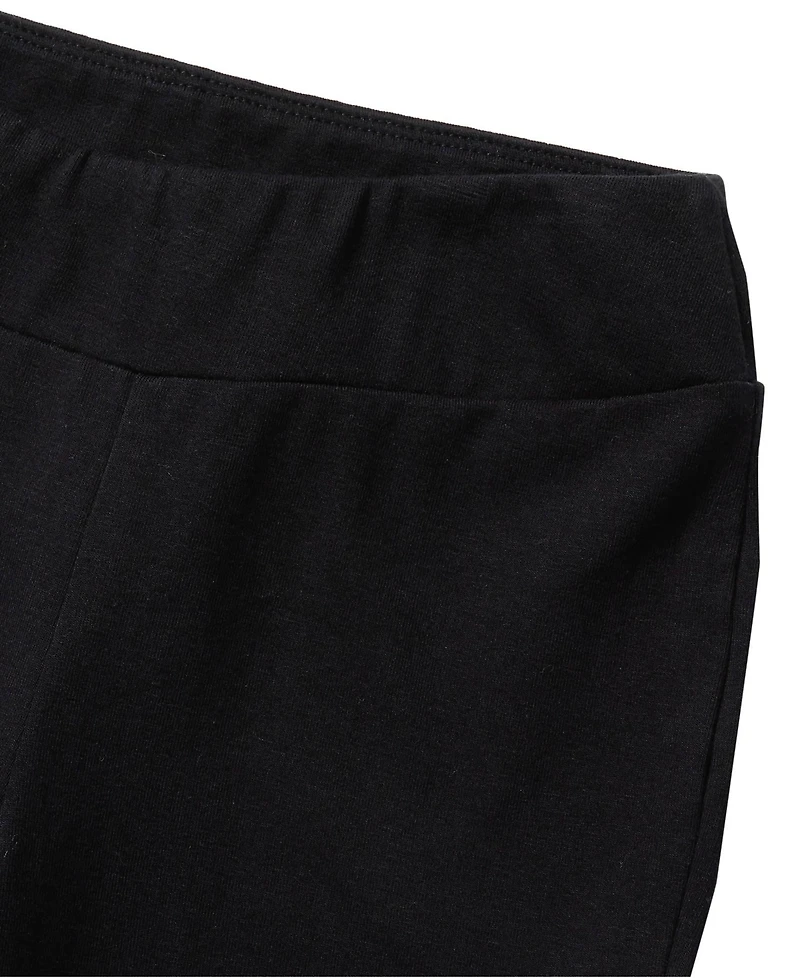 Lands' End Girls Tough Cotton Flare Leggings