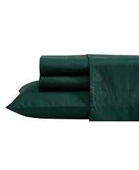 Nautica Solid Cotton Percale 4-Piece Sheet Set